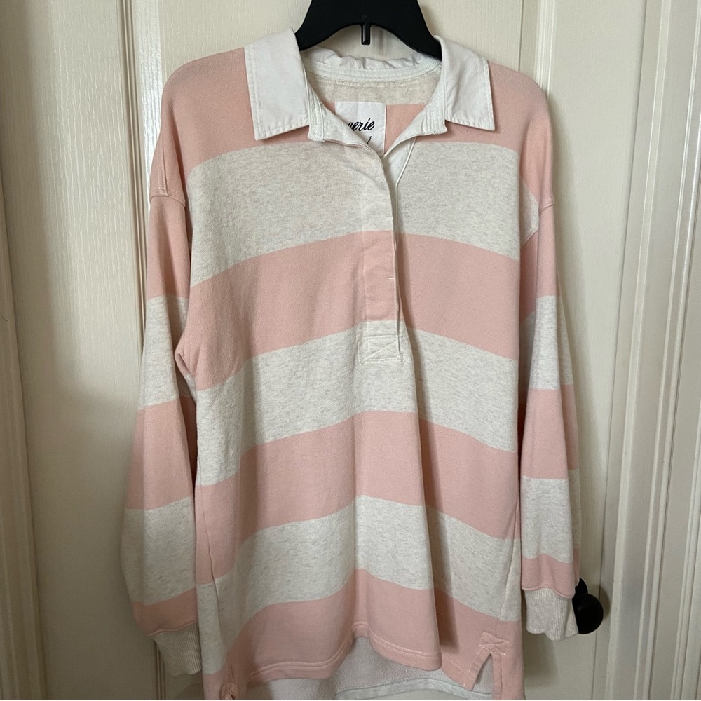 🌟Aerie Pep Rally Rugby Sweatshirt🌟 - Picture 2 of 12